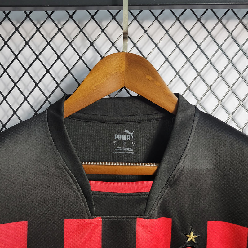 Camisa Oficial do Milan 22/23 - Manga Longa