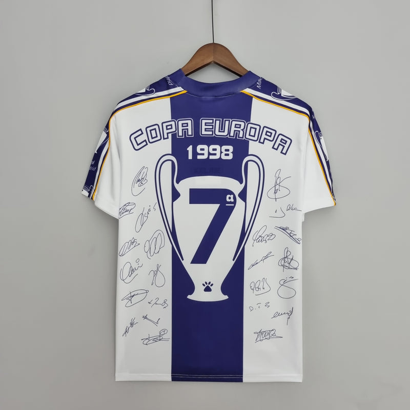 Camisa Retrô do Real Madrid 1997/1998 - Champions League