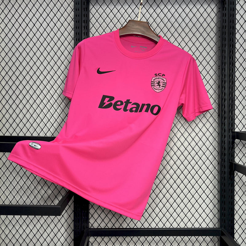 Camisa Oficial do Sporting 24/25 Versão Torcedor - Outubro Rosa