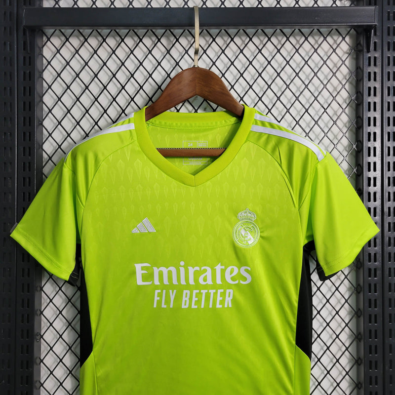 Conjunto Infantil Oficial do Real Madrid 23/24 Goleiro - Kids