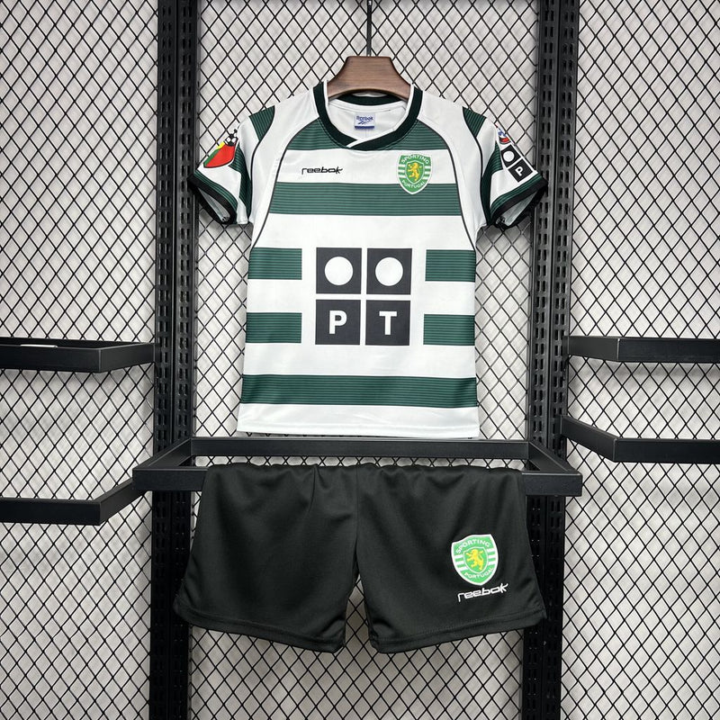 Conjunto Infantil Retrô do Sporting 2001/2003 - Kids