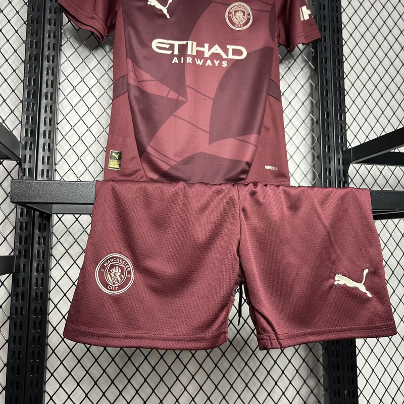 Conjunto Infantil Oficial do Manchester City 24/25 - Kids