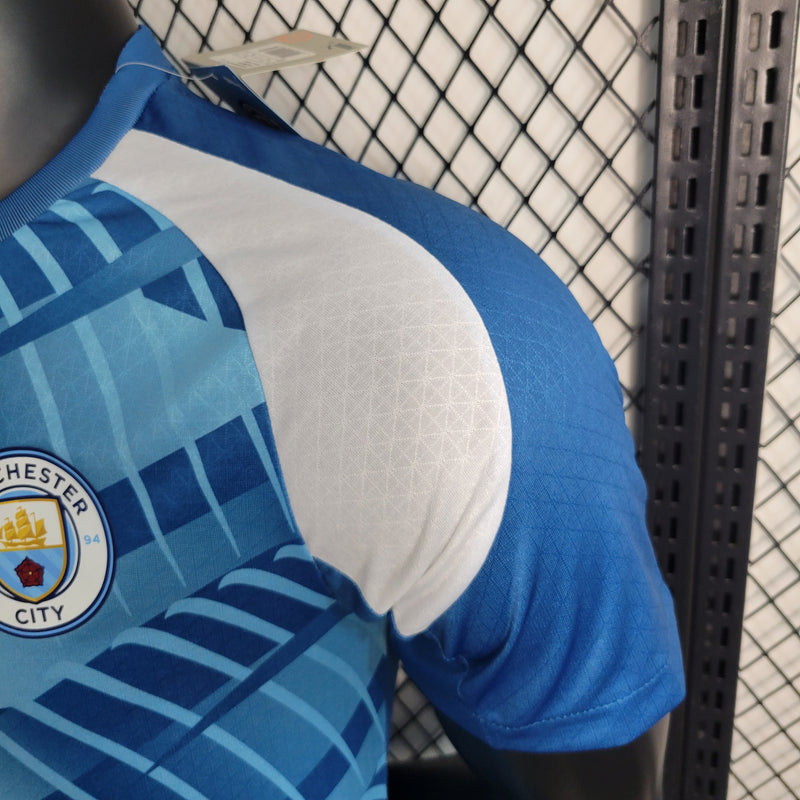 Camisa Oficial do Manchester City 23/24 Versão Jogador - Pré Jogo