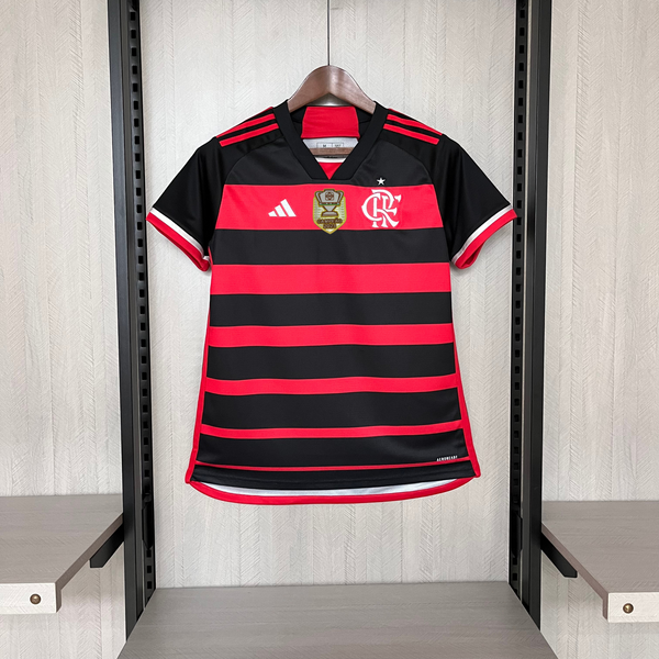 Camisa Feminina Ofiical do CR Flamengo 24/25 Baby Look - Copa do Brasil