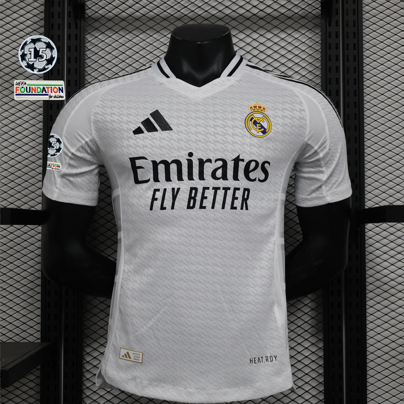 Camisa Oficial do Real Madrid 24/25 Versão Jogador - Champions