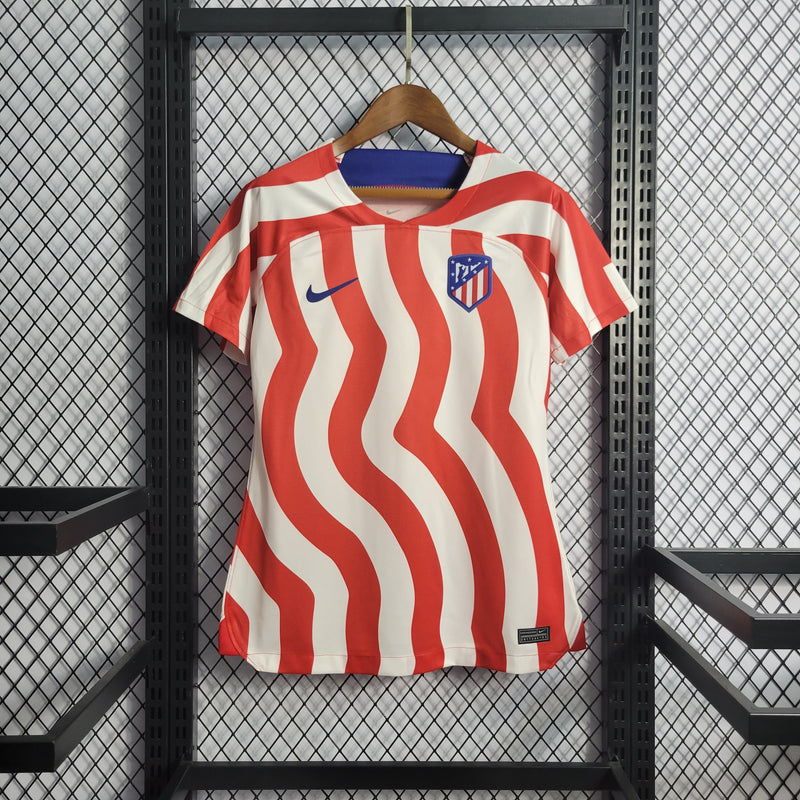 Camisa Feminina Oficial do Atlético de Madrid 23/24 - Baby Look