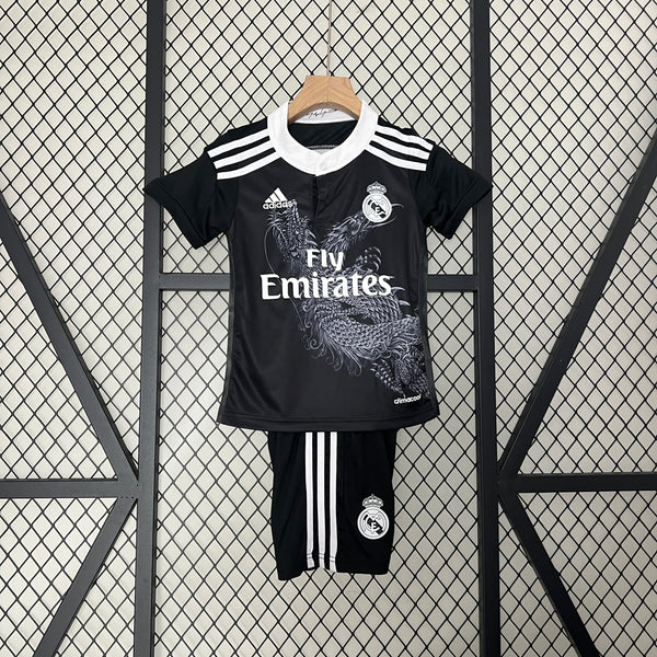 Conjunto Retrô Infantil Oficial do Real Madrid 2014/2015 - Kids