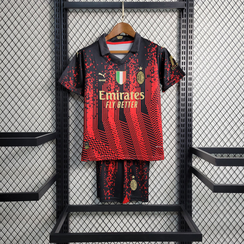 Conjunto 2 Infantil Oficial do Milan 23/24 - Kids