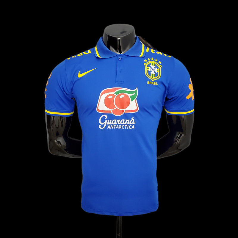 Camisa Oficial do Brasil 22/23 Pré Jogo - Completa com Patrocínios