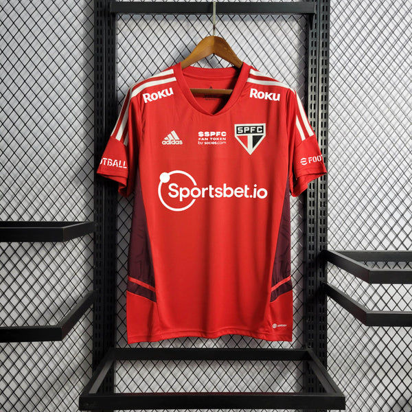 Camisa Oficial do Sâo Paulo 22/23 Versão Torcedor Treino - Completa com Patrocínio