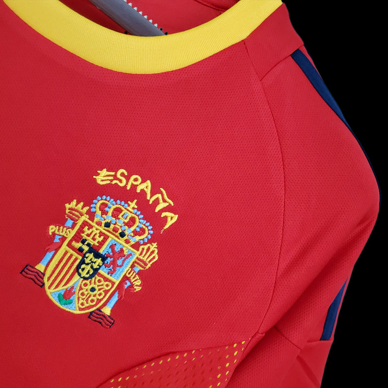 Camisa Retrô da Espanha 2002