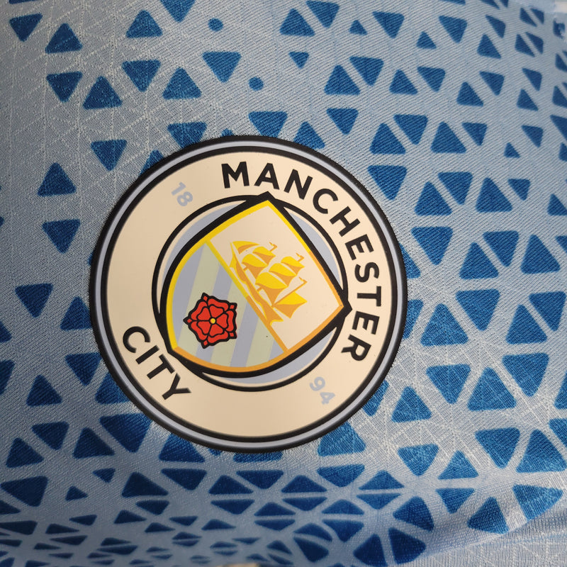 Camisa Oficial do Manchester City 23/24 Treino - Versão Jogador