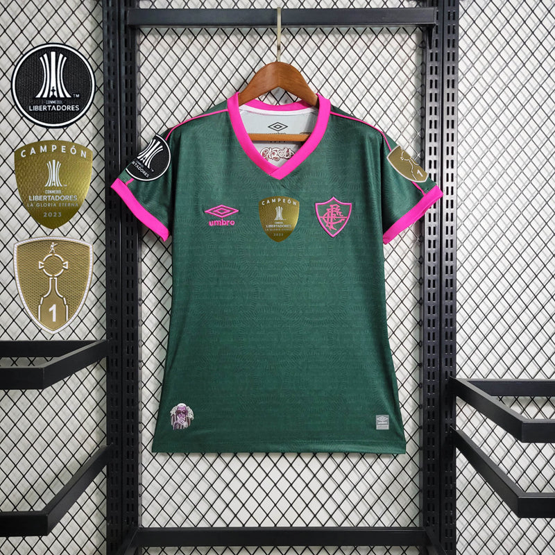 Camisa Feminina Oficial do Fluminense 23/24 Homenagem ao Cartola - Libertadores