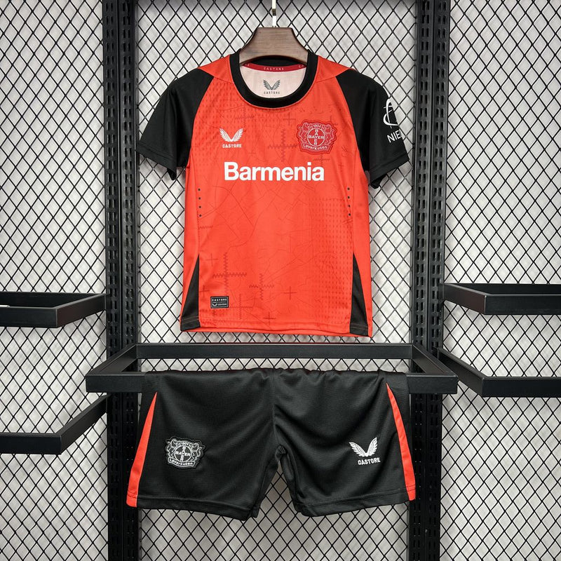 Conjunto Infantil Oficial do Bayer Leverkusen 24/25 - Kids