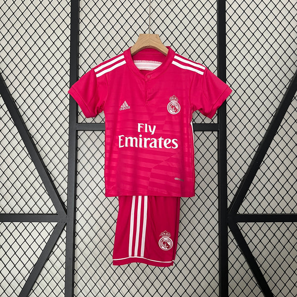 Conjunto Retrô Infantil Oficial do Real Madrid 2014/2015 - Kids