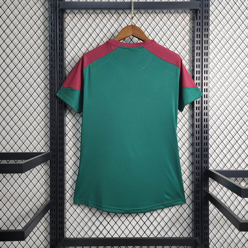 Camisa Feminina Oficial do Fluminense 23/24 Baby Look - Treino