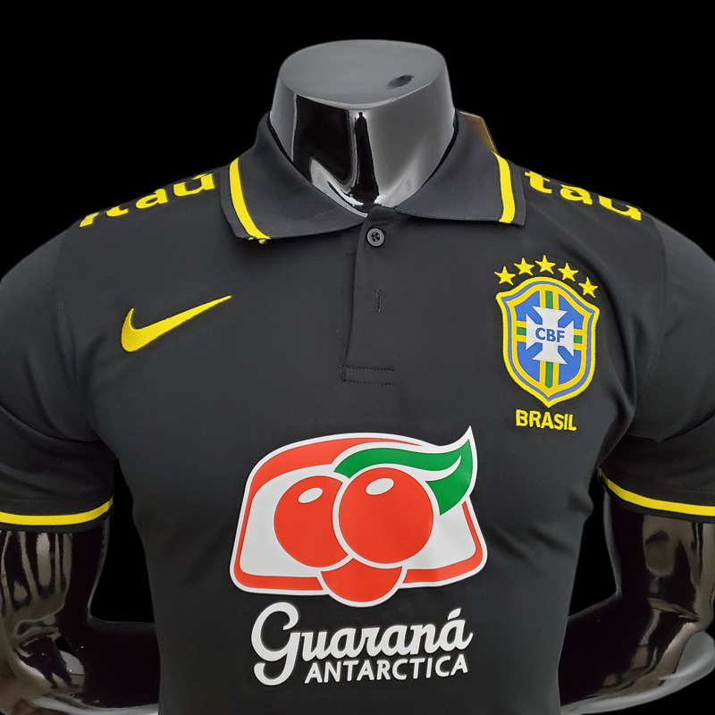 Camisa Oficial do Brasil 22/23 Pré Jogo - Completa com Patrocínios