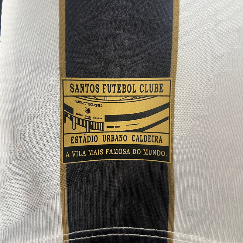 Camisa Oficial do Santos 24/25 Versão Torcedor - Completa com Patrócinios