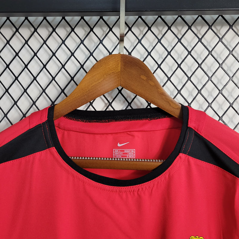 Camisa Retrô do Manchester United 2002/2004 - Manga Longa