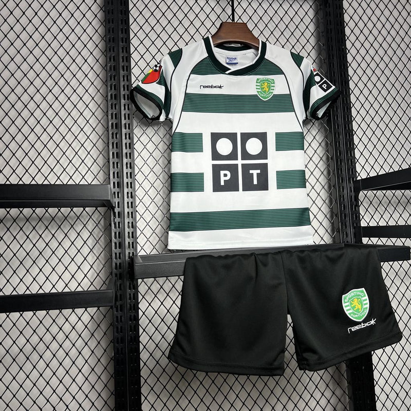 Conjunto Infantil Retrô do Sporting 2001/2003 - Kids