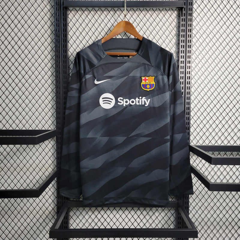 Camisa Oficial do Barcelona 23/24 Manga Longa - Goleiro