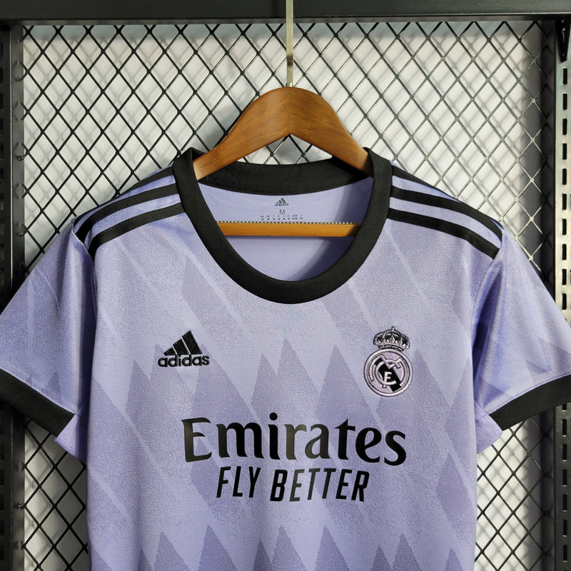 Camisa 2 Feminina Oficial do Real Madrid 22/23 - Baby Look