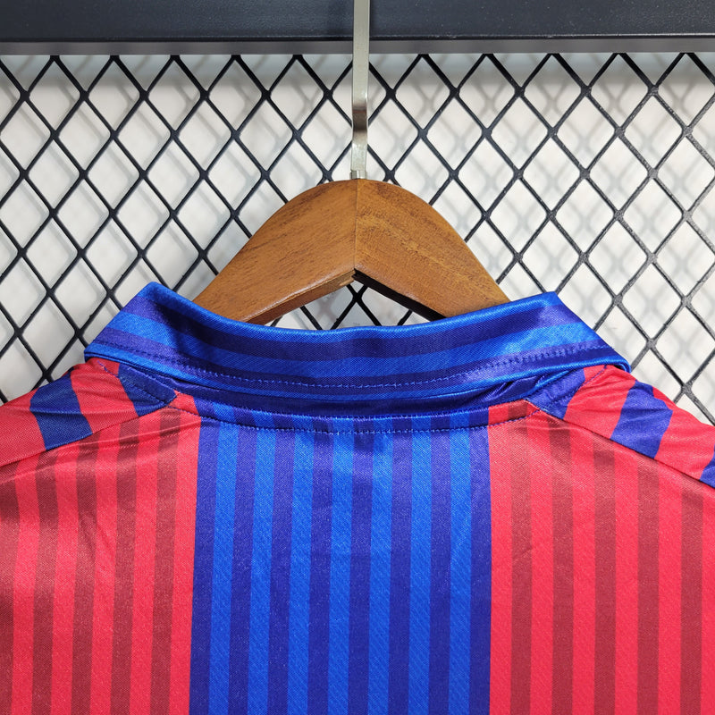 Camisa Retrô do Barcelona 1992 - Manga Longa