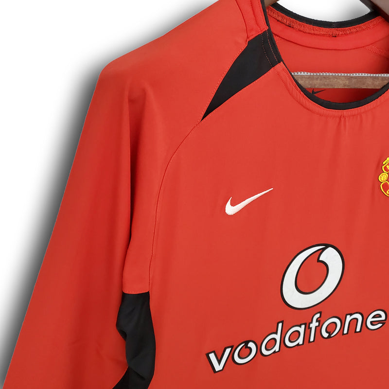 Camisa Retrô do Manchester United 2004/2006 - Manga Longa