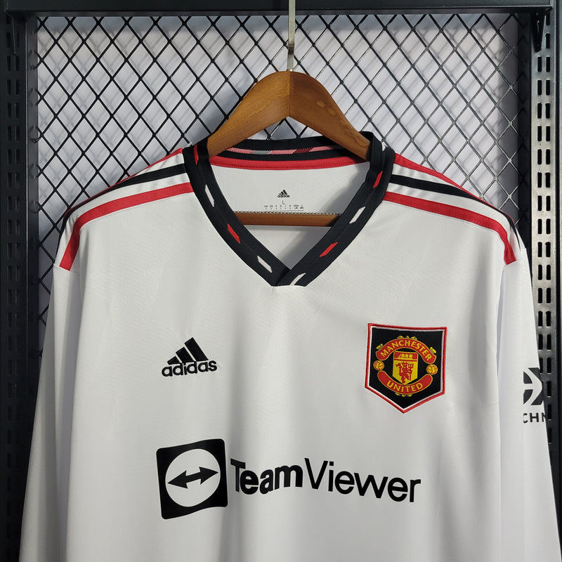 Camisa 2 Oficial do Manchester United 22/23 - Manga Longa