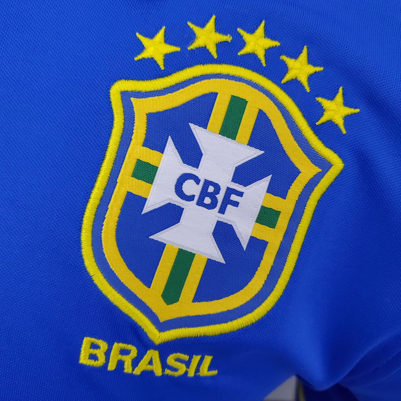 Camisa Oficial do Brasil 22/23 Pré Jogo - Completa com Patrocínios