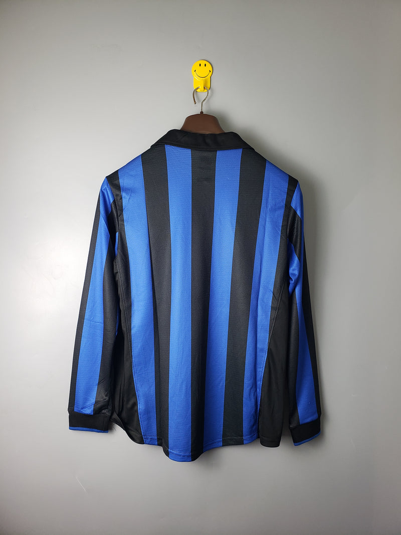 Camisa Retrô da Inter de Milão 1998 - Manga Longa