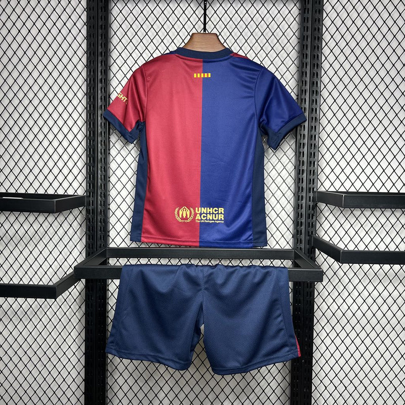 Conjunto Infantil Oficial do Barcelona 24/25 - Kids