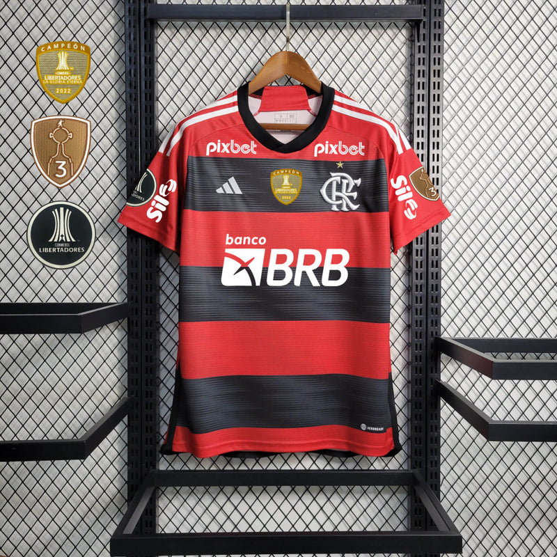 Camisa Oficial do CR Flamengo 23/24 Versão Torcedor - Libertadores