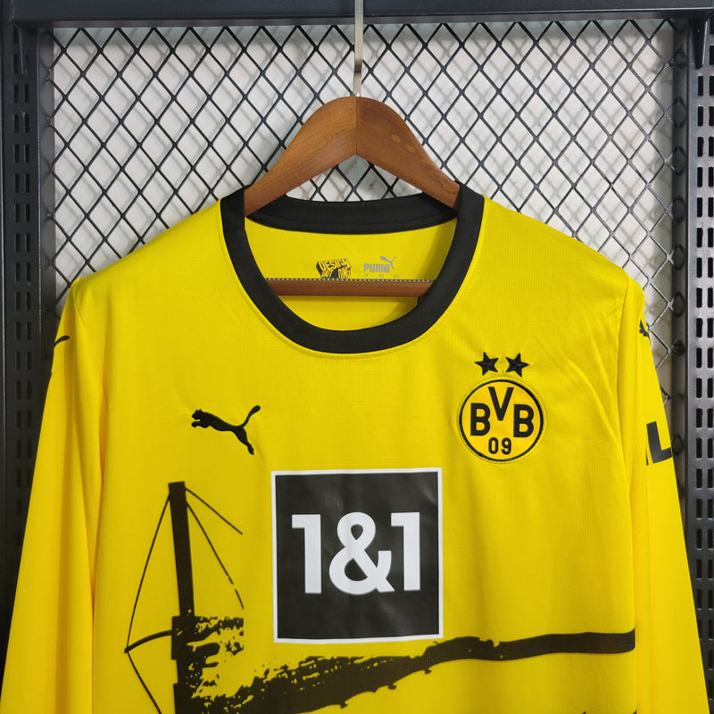 Camisa Oficial do Borussia Dortmound 23/24 - Manga Longa