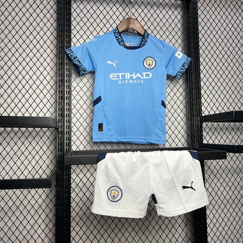 Conjunto Infantil Oficial do Manchester City 24/25 - Kids