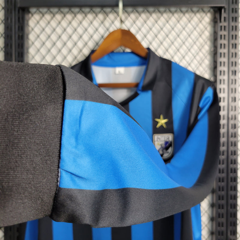 Camisa Oficial da Inter de Milão 1998 - Manga Longa