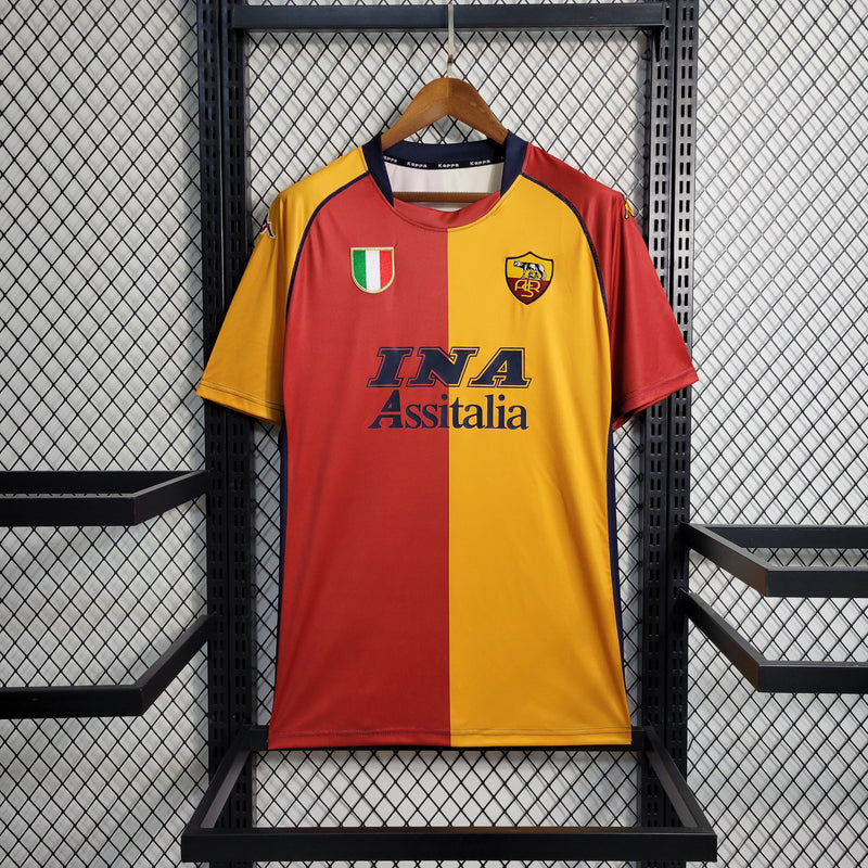 Camisa Retrô do Roma 2001/2002