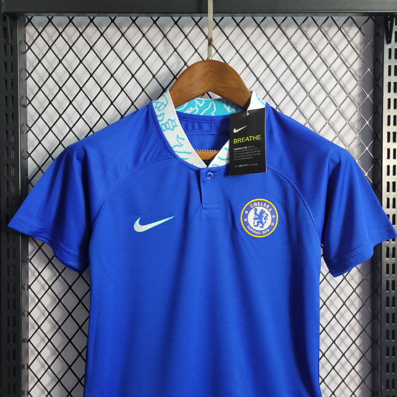 Conjunto Infantil Oficial do Chelsea 22/23 - Kids