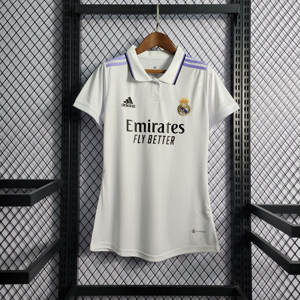 Camisa Feminina Oficial do Real Madrid 22/23 - Baby Look