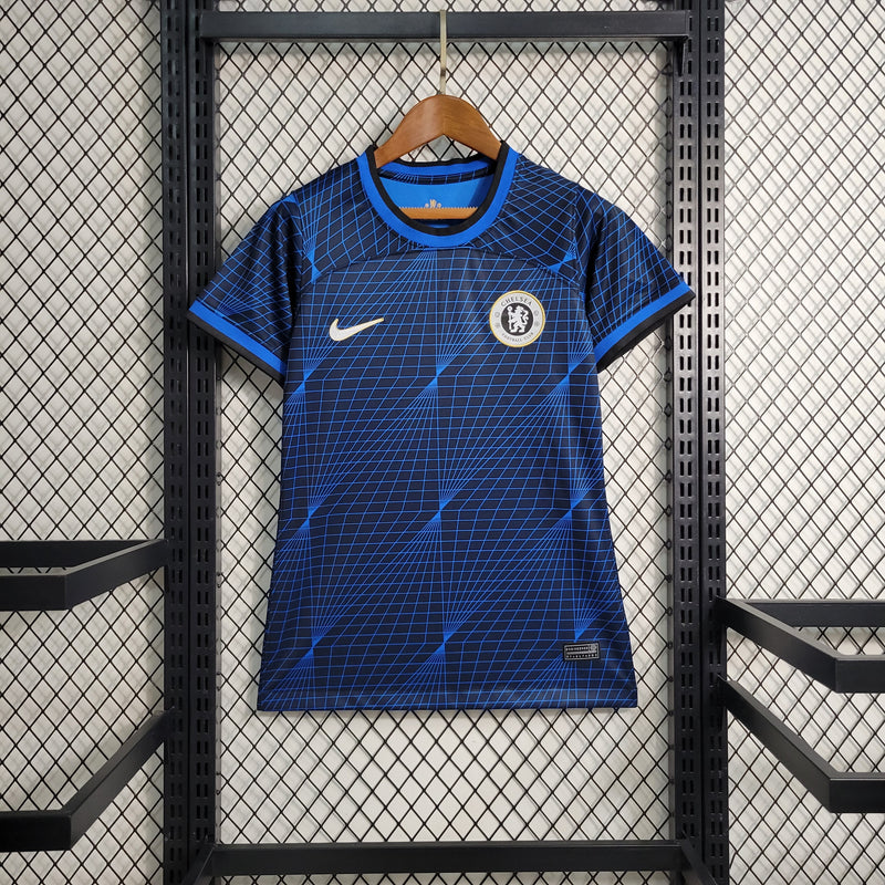 Camisa 2 Feminina Oficial do Chelsea 23/24 - Baby Look