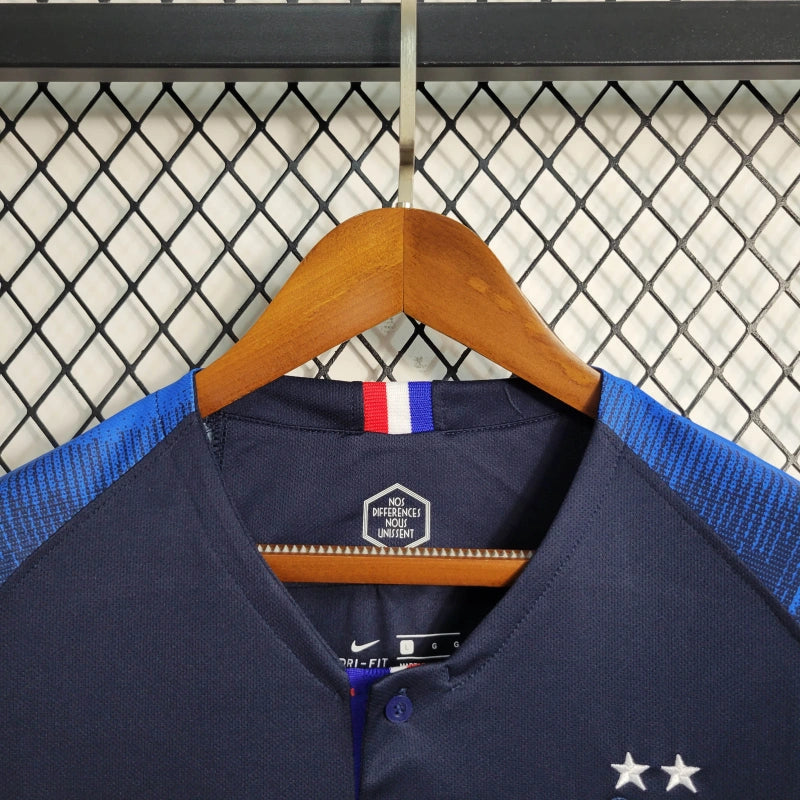 Camisa Retrô da França 2018 - Manga Longa