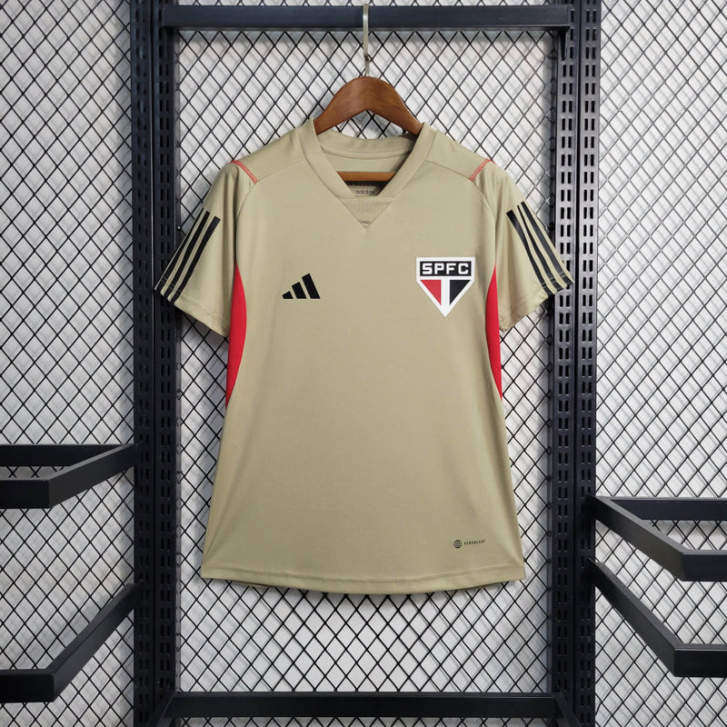 Camisa Feminina Oficial do São Paulo 23/24 Baby Look - Treino