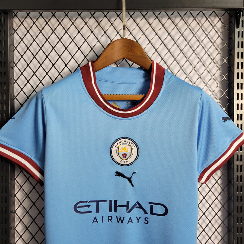 Camisa Feminina Oficial do Manchester City 22/23 - Baby Look