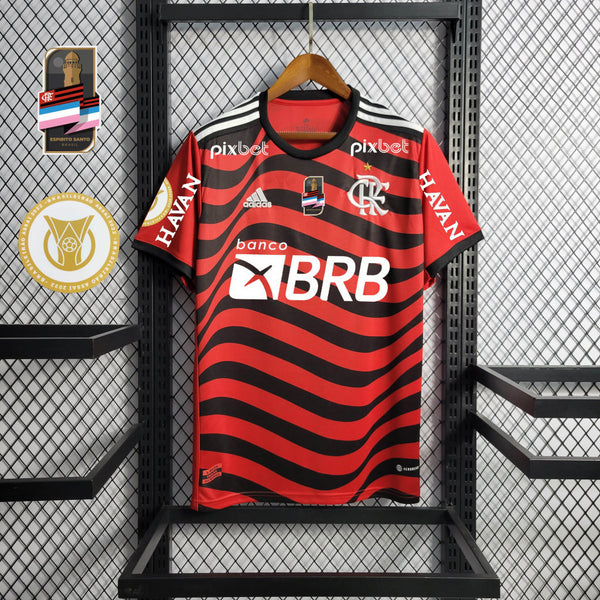 Camisa 3 Oficial do CR flamengo 22/23 Versão Completo - Completa com Patrocínio e Pacth