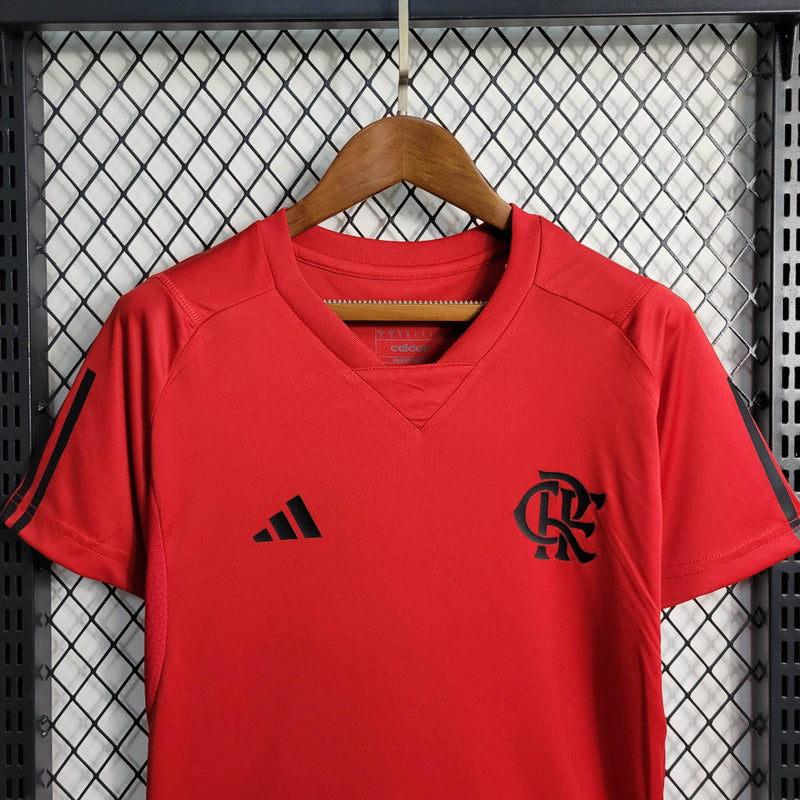 Camisa Feminina Oficial do CR Flamengo 23/24 Treino - Baby Look