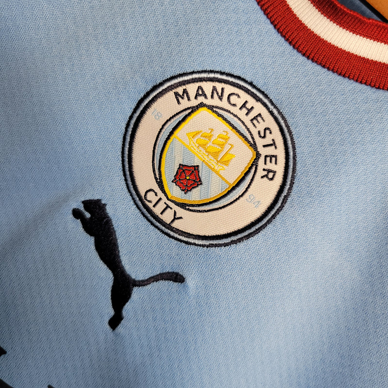 Conjunto Infantil Oficial do Manchester City 22/23 - Kids