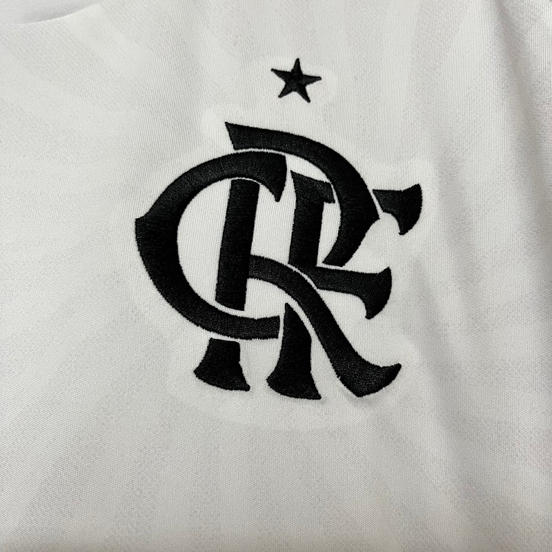 Camisa 2 Oficial do CR Flamengo 24/25 Versão Torcedor - Completa com Patrócinios