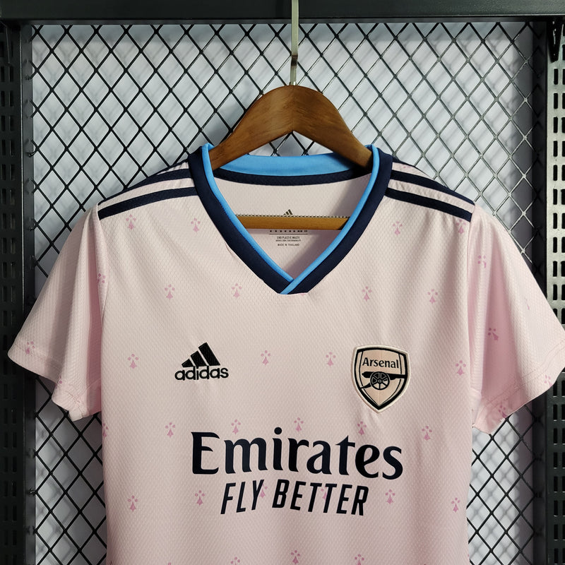 Camisa 3 Feminina Oficial do Arsenal 22/23 - Baby Look