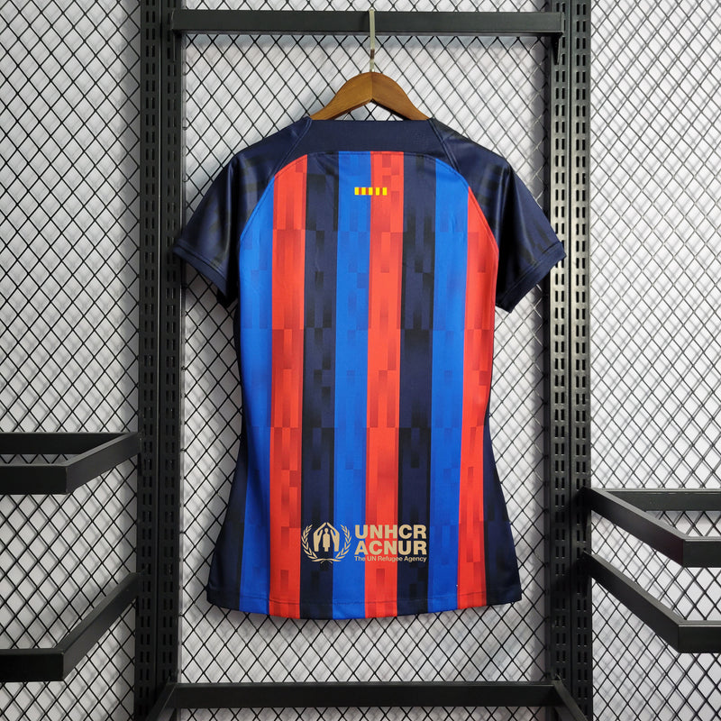 Camisa Feminina Oficial do Barcelona 22/23 - Baby Look