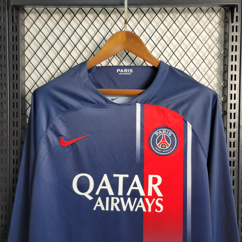 Camisa Oficial do PSG 23/24 - Manga Longa